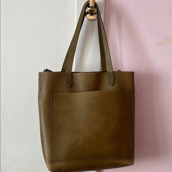 Madewell transport tote/ Olive Green Tote Bag - Picture 3 of 11